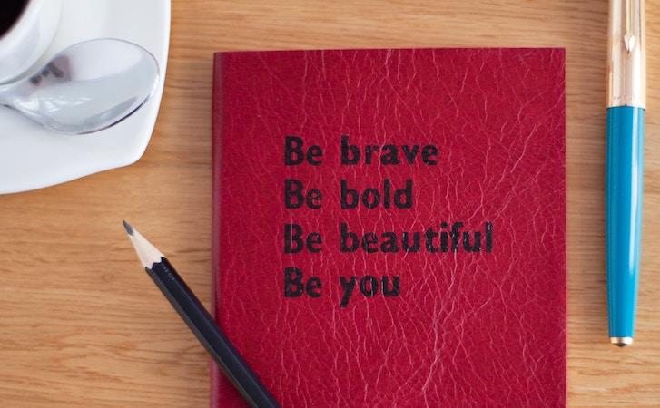 Journal with inspirational quotes on it Journal with inspirational quotes on it